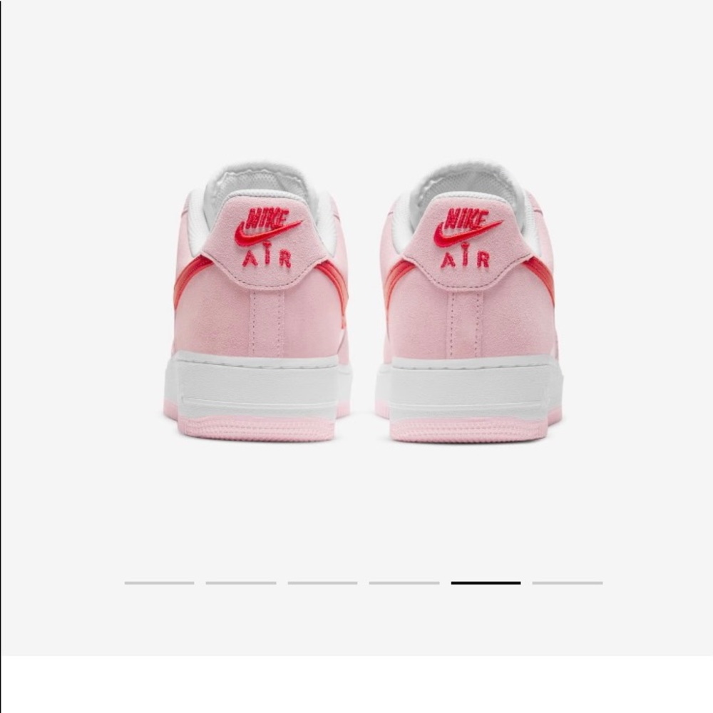 NWT NIB NIKE AIR FORCE 1 ‘07 W 10.5_M 9 TULIP PINK/WHITE/PINK FOAM/UNIVERSTY RED - Picture 8 of 10